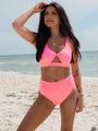 Needing Vitamin Sea Pink Cut-Out Bikini Top