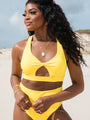 Needing Vitamin Sea Yellow Cut-Out Bikini Top FINAL SALE