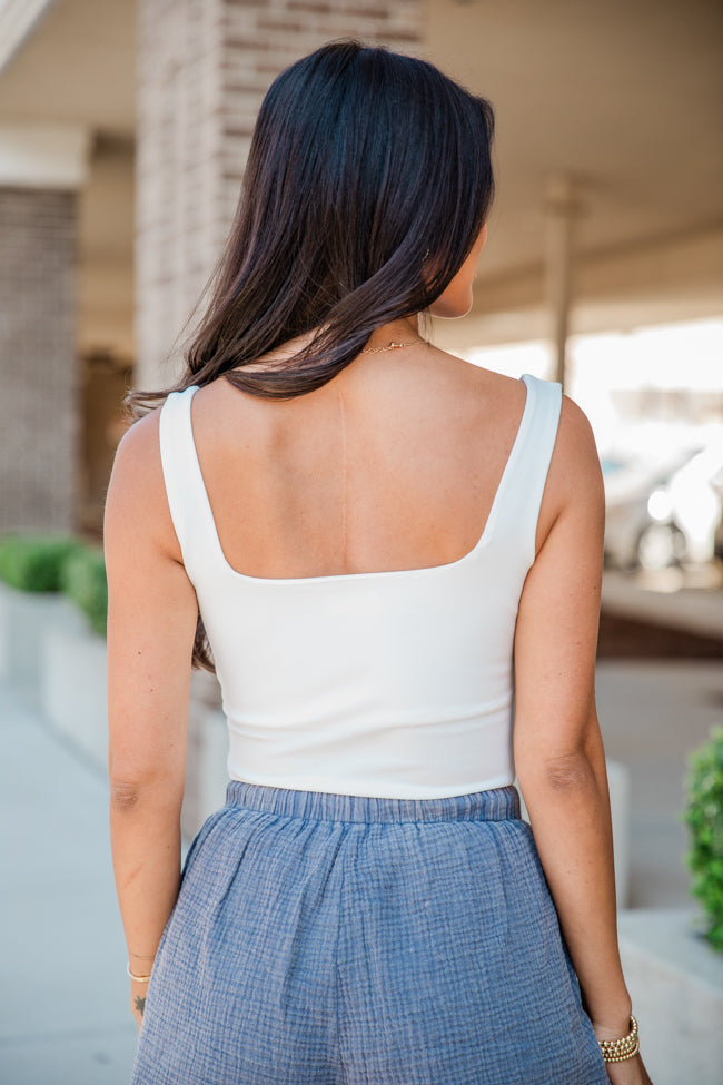 Sweetest Soul Ivory Square Neck Bodysuit