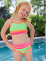 Kid's Do Not Disturb Neon Bikini Bottoms Tori X Pink Lily