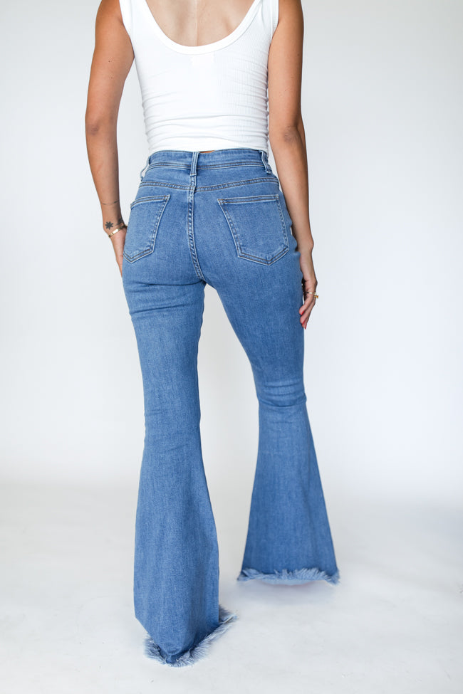 Maren Medium Wash Stretchy Flare Jeans