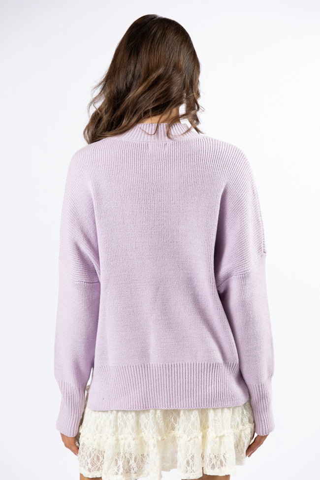 A Great Escape Lilac Oversized Sweater