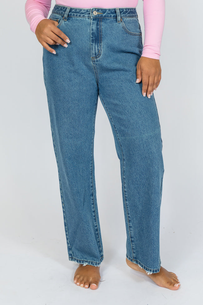 Megan Medium Wash Straight Leg Tall Mom Jeans FINAL SALE