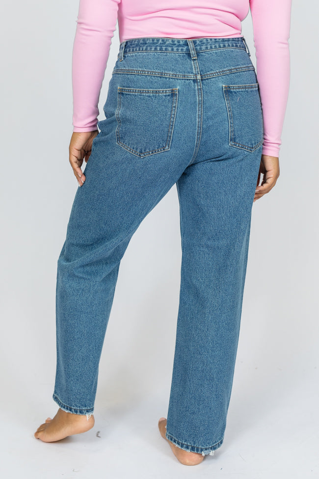 Megan Medium Wash Straight Leg Tall Mom Jeans FINAL SALE