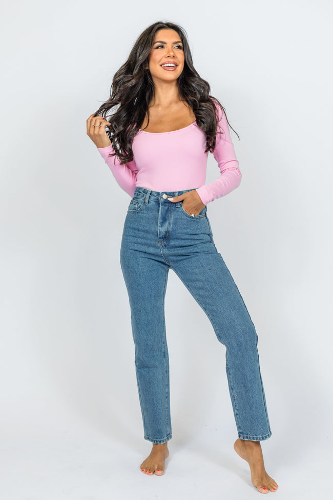 Megan Medium Wash Straight Leg Tall Mom Jeans FINAL SALE