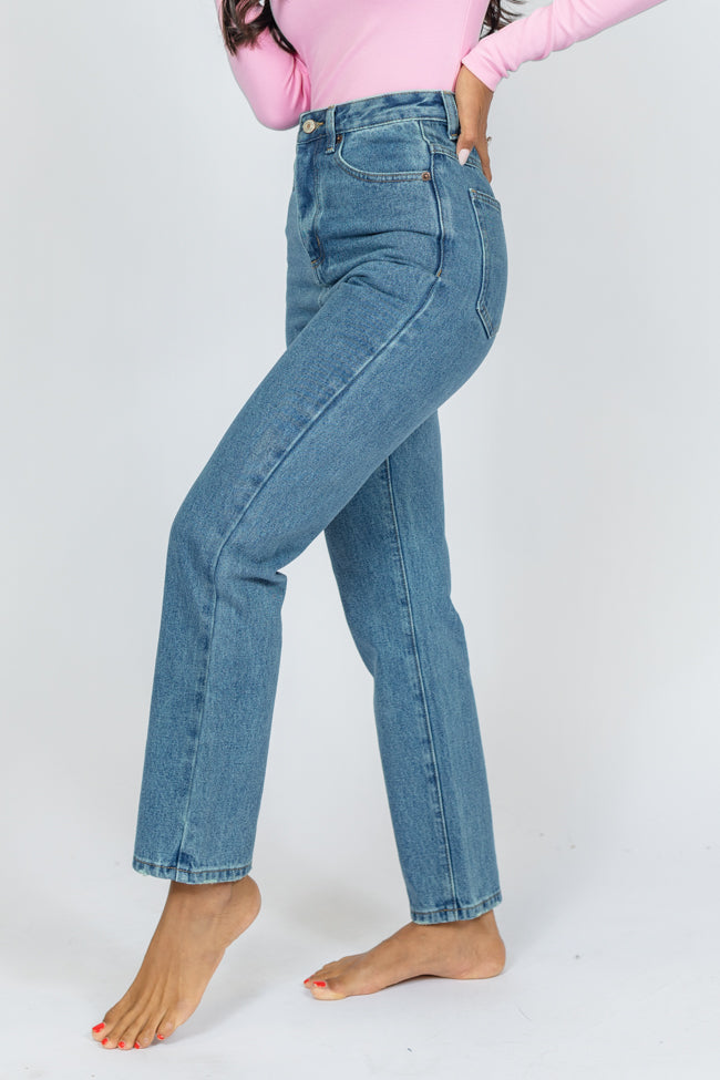 Megan Medium Wash Straight Leg Tall Mom Jeans FINAL SALE