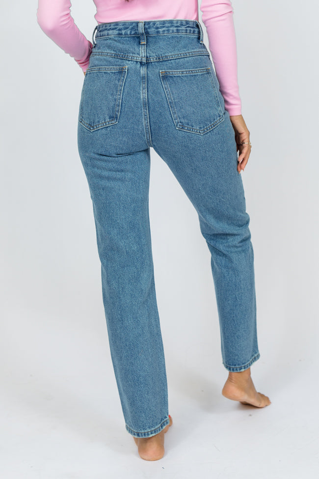 Megan Medium Wash Straight Leg Tall Mom Jeans FINAL SALE