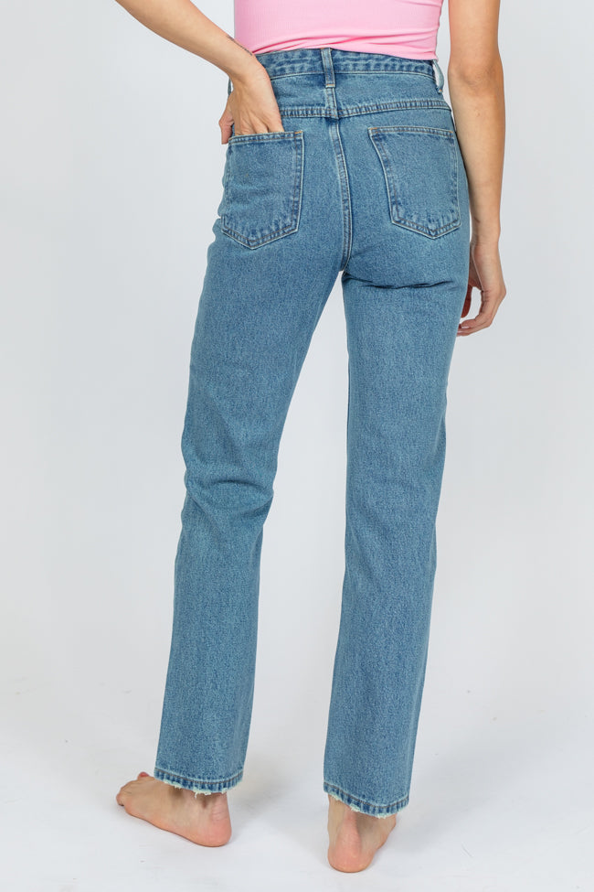 Megan Medium Wash Straight Leg Tall Mom Jeans FINAL SALE