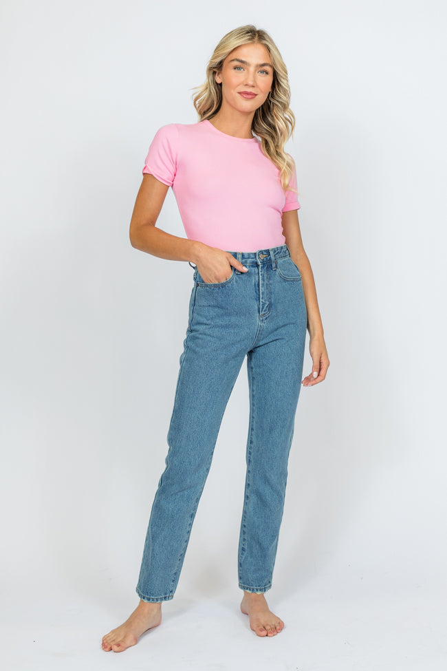 Megan Medium Wash Straight Leg Tall Mom Jeans FINAL SALE