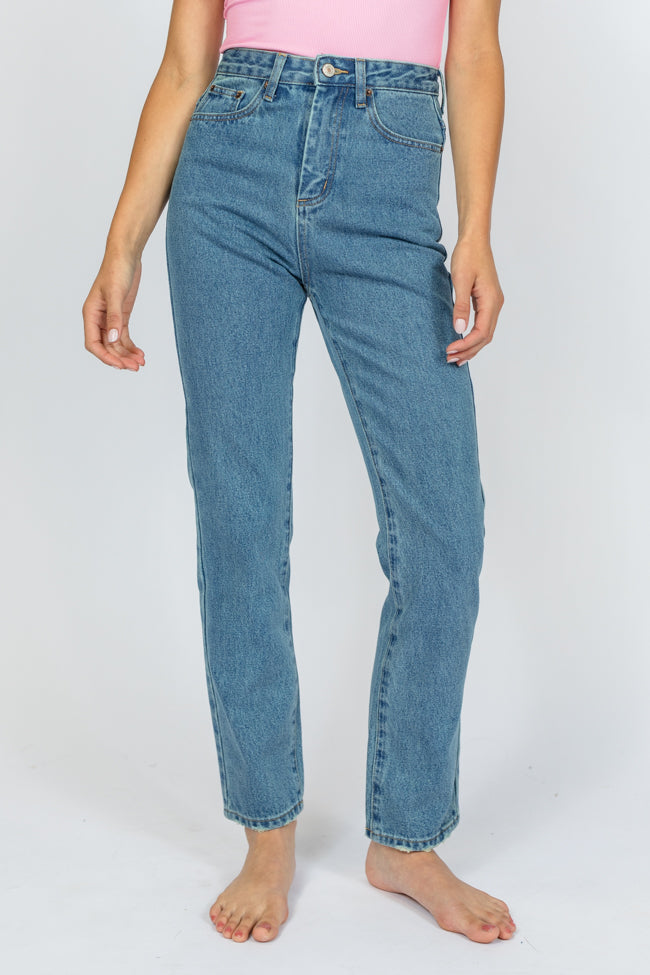 Megan Medium Wash Straight Leg Tall Mom Jeans FINAL SALE