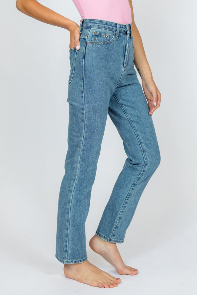 Megan Medium Wash Straight Leg Tall Mom Jeans FINAL SALE