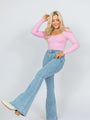 Maren Light Wash Stretchy Flare Jeans FINAL SALE