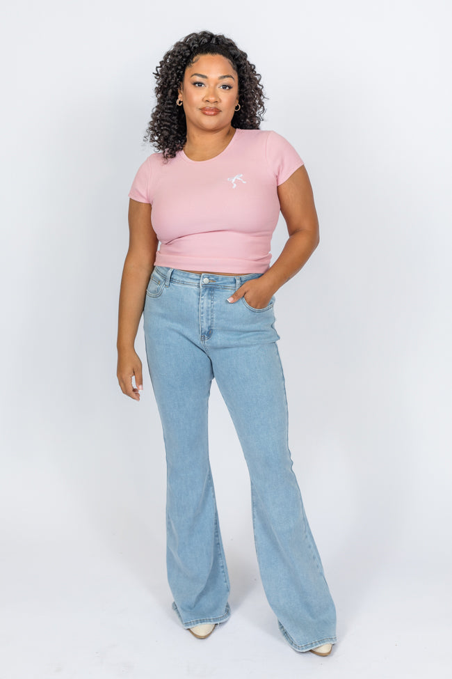 Maren Light Wash Stretchy Flare Jeans FINAL SALE