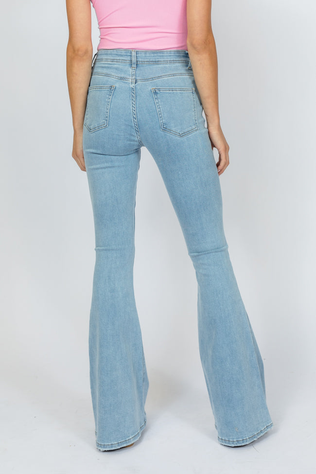 Maren Light Wash Stretchy Flare Jeans FINAL SALE