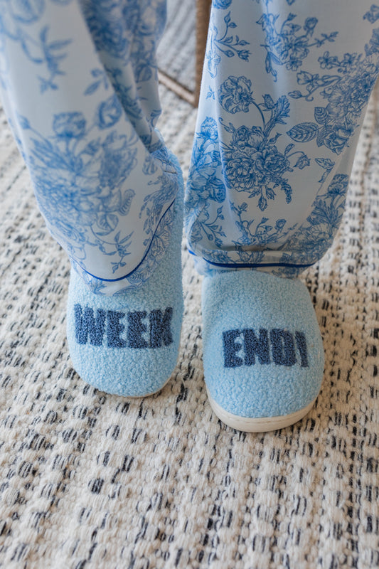 Blue Weekend! Slippers FINAL SALE