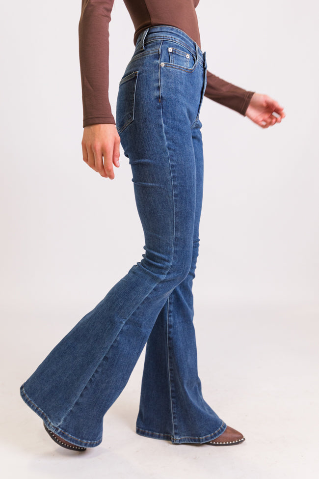 Maren Dark Wash Stretchy Flare Jeans