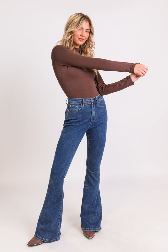 Maren Dark Wash Stretchy Flare Jeans