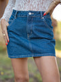 Grand Things Dark Wash Denim Skirt SALE