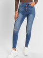 Chelsie Medium Wash Busted Knee Skinny Jeans