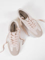 Presley Double Stripe Beige Leather Sneaker