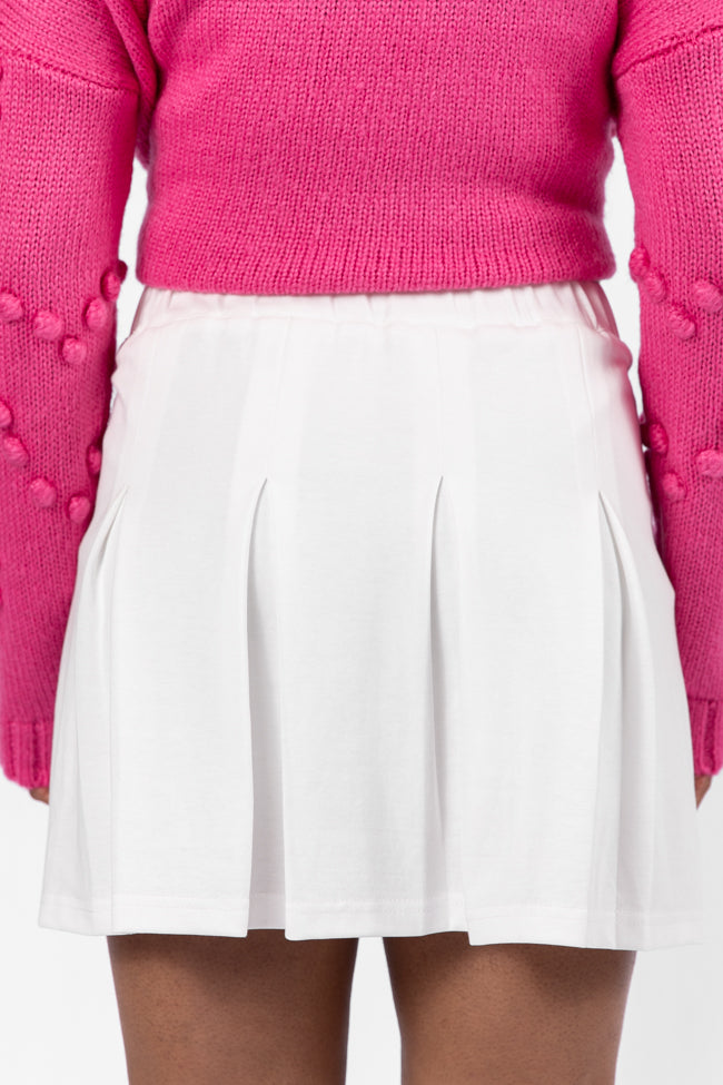 Good Motives Ivory Pleated Knit Skort FINAL SALE