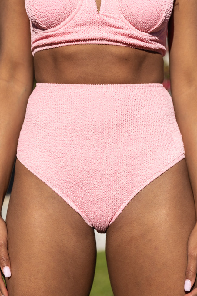 Summer Oasis Light Pink High Waisted Bikini Bottoms