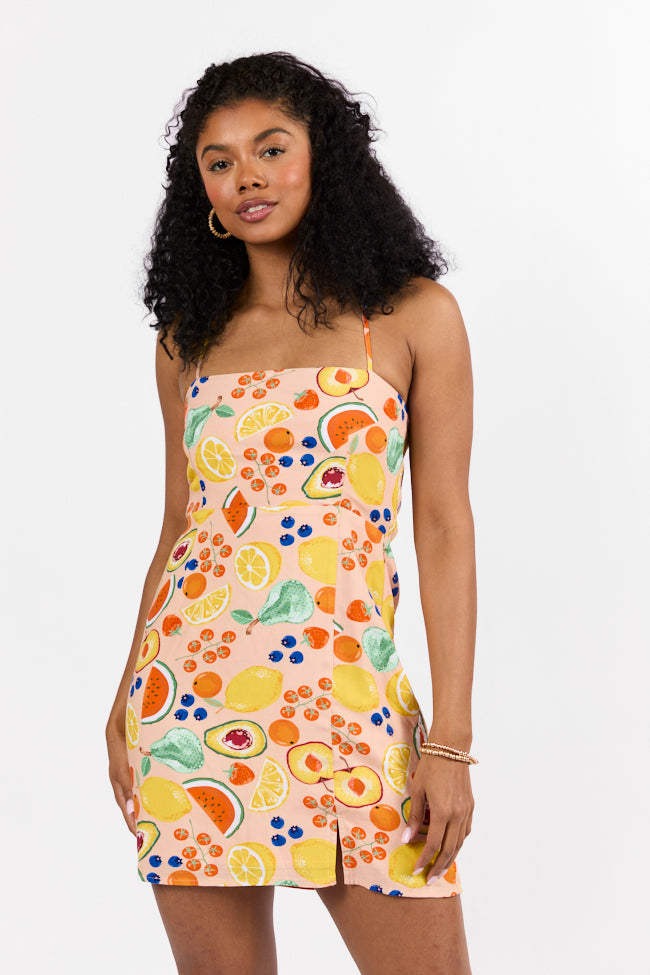 Undeniable Growth Multi Icon Print Mini Dress