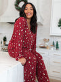 Under The Stars in Spruced Up Long Sleeve Bamboo Pajama Top FINAL SALE