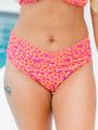 Gossip On Deck In Floral Flair Crossover Bikini Bottoms FINAL SALE