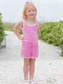 Kid's Rylee Pink Terrycloth Romper