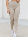 Raise The Standard Beige Active Leggings FINAL SALE