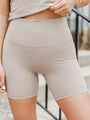 Pushing Forward Taupe Biker Shorts FINAL SALE