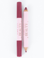 Pink Lily Beauty Double Bloom Dual Lipstick and Lip Liner - Sugar Plum Kiss