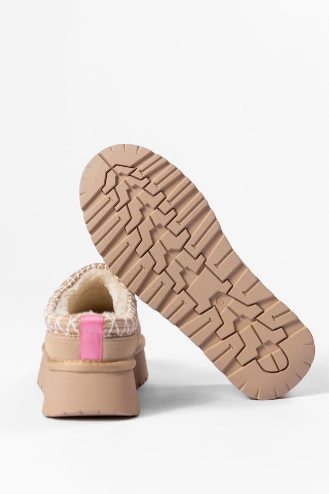 Sydney Light Beige Platform Slipper SALE