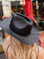 Black Straw Cowboy Hat