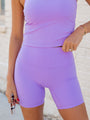 Pushing Forward Purple Biker Shorts