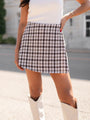 Sweet Escapes Brown Plaid Skort