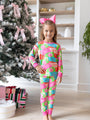 Kid's Under The Stars In Letters To Santa Bamboo Pajama Set FINAL SALE