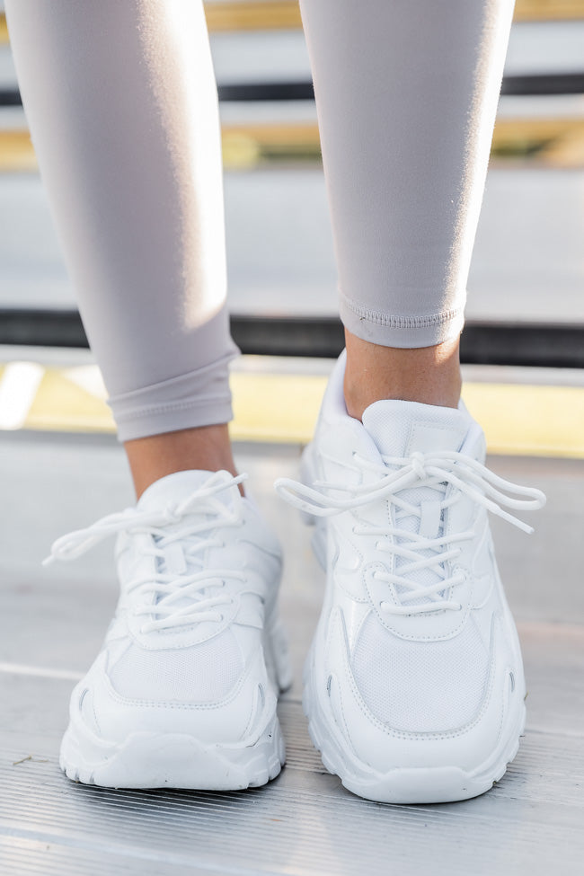 Tessa White Chunky Sneakers FINAL SALE