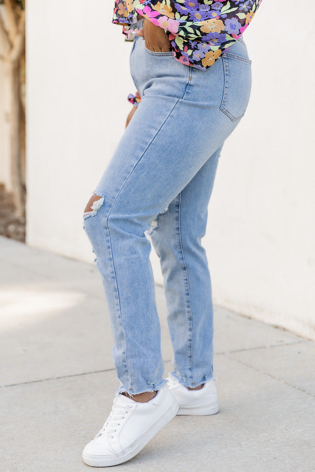 Grace Light Wash High Waisted Jeans FINAL SALE